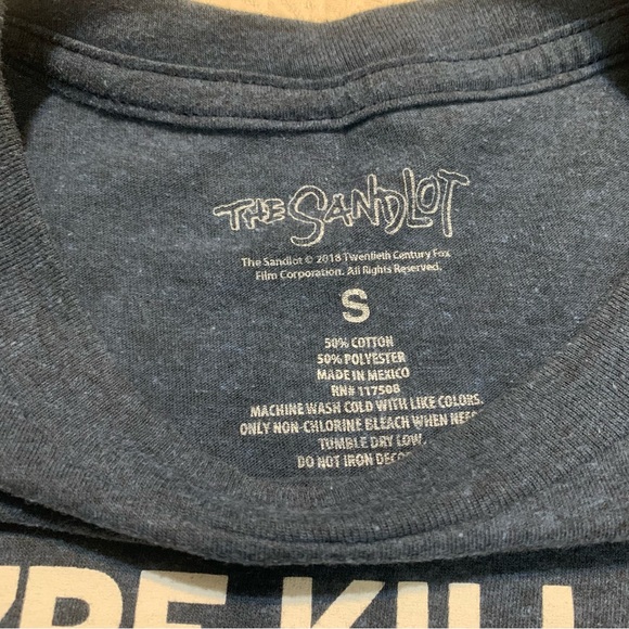 The Sandlot Blue Graphic "You're Killing Me Smalls" Crew Neck Short Sleeve Tee - Picture 5 of 7